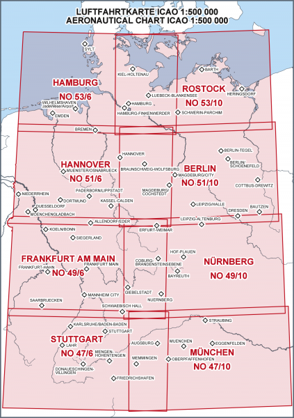 Aeronautical Chart ICAO 1: 500.000, Hannover (Edition 2025) preorder