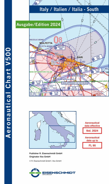 VFR 500 Italy, Sheet South (edition 2024) (preorder)