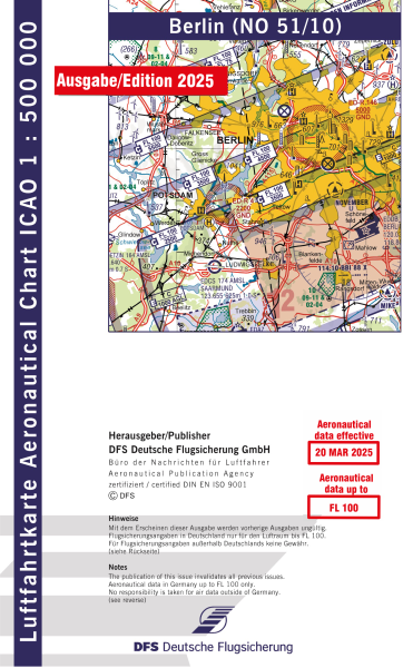 ICAO-Karte, Blatt Berlin (Ausgabe 2025), Motorflug