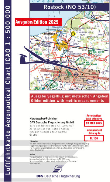 ICAO-Karte, Blatt Rostock (Ausgabe 2025), Segelflug