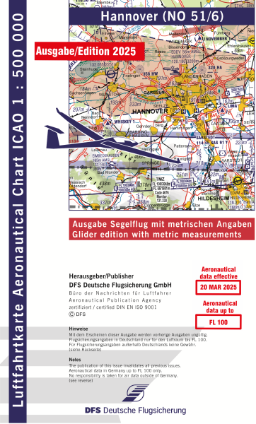 ICAO-Karte, Blatt Hannover (Ausgabe 2025), Segelflug 