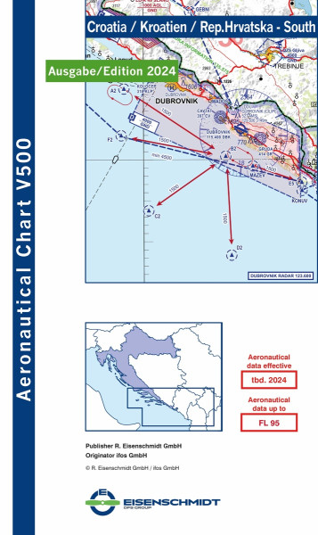 V500 Croatia, Blatt South (Ausgabe 2024)