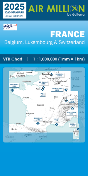 AIR MILLION: VFR-Karte France 1:1.000.000 (Edition 2025)-Vorbestellung