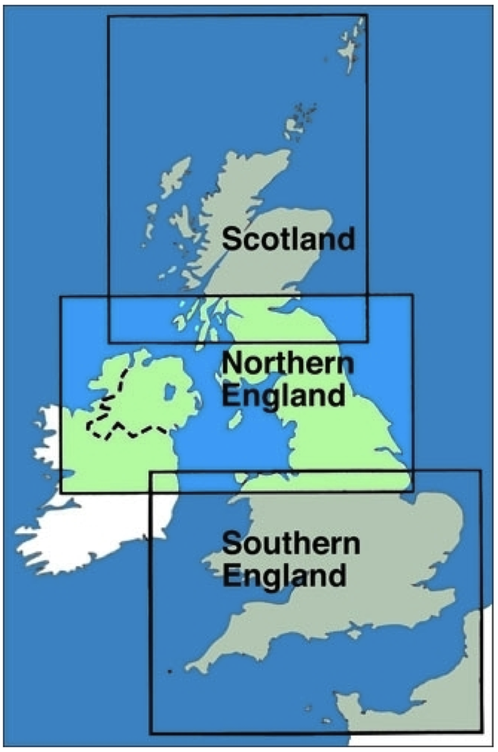 ICAO-Karte Großbritannien: Nordengland + Nordirland 2023 | Eisenschmidt